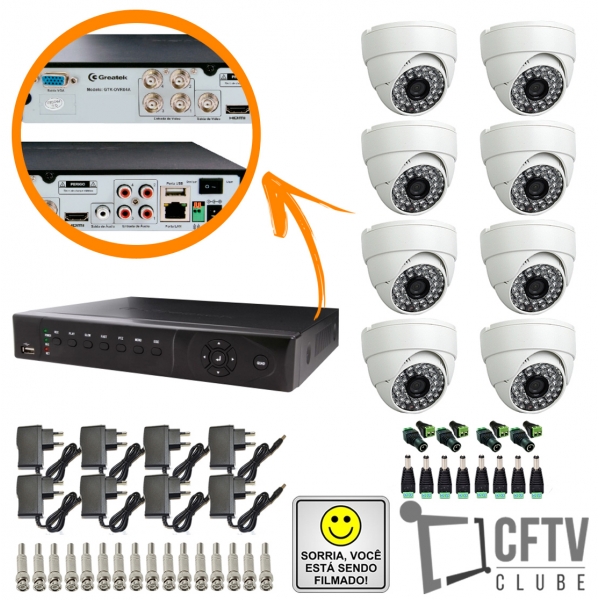 kit-dvr-stand-alone-8-canais-p2pnuvem-8-cameras-infravermelho-fontes-conectores